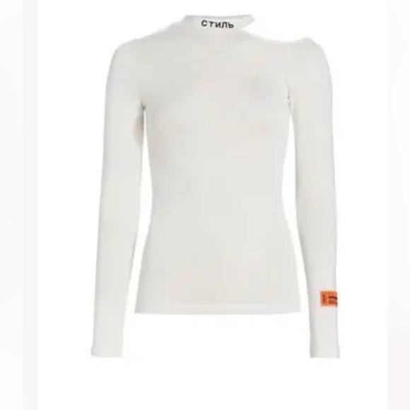 Heron Preston White Long Sleeve Top - Picture 2 of 12